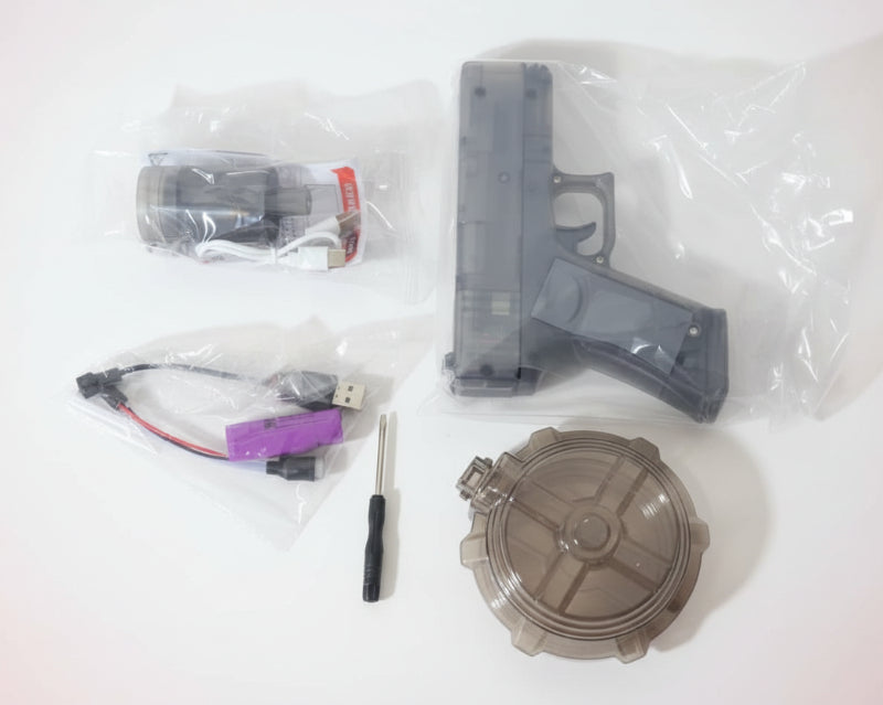 Electronics parts and tools on a wooden surface