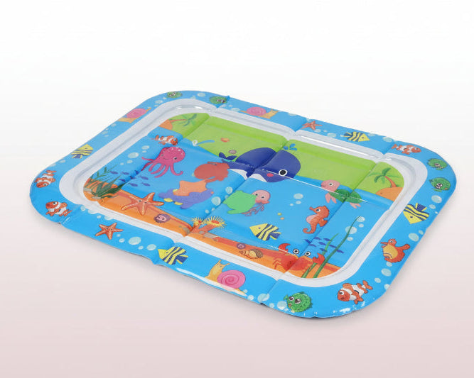 Children's play mat with ocean-themed illustrations in packaging
