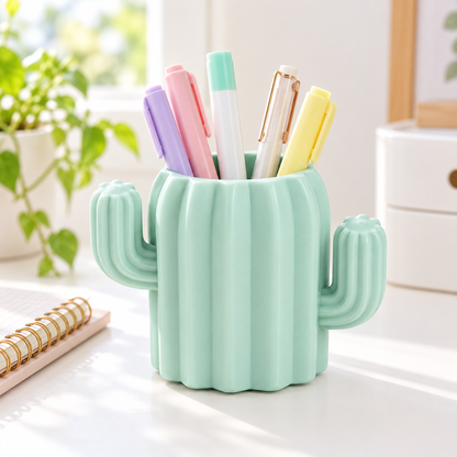 Colorful Cactus Pencil Holder