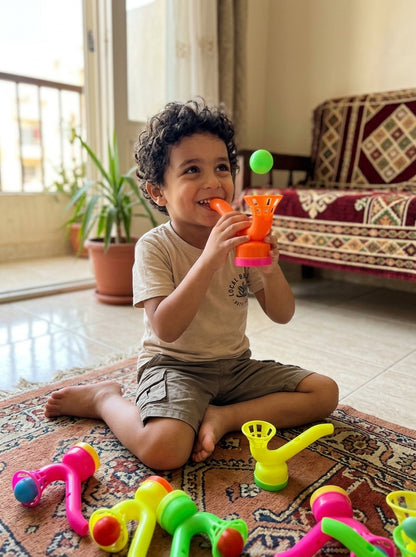 لعبة نفخ الكرات الطايرة