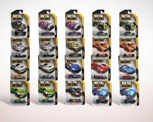 Collection of Matchbox cars in various colors and designs.