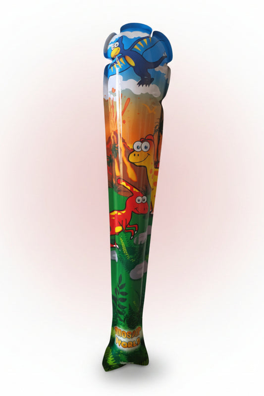 self-inflating dinosaur inflatable baseball bat toy